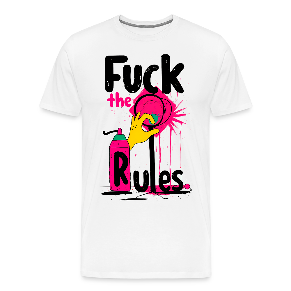 Fuck the Rules - Men’s Premium T-Shirt - KUNST-STOFF STUDIO