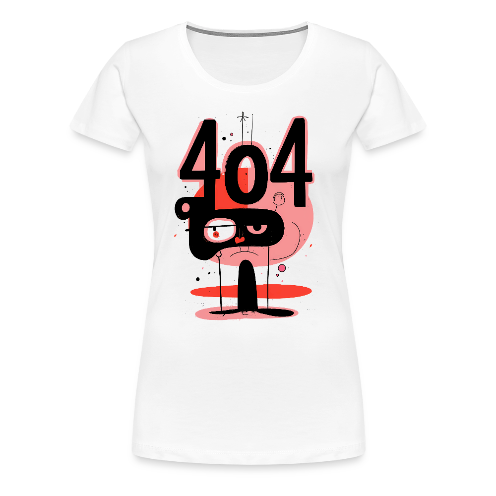 404 - Women’s Premium T-Shirt - white