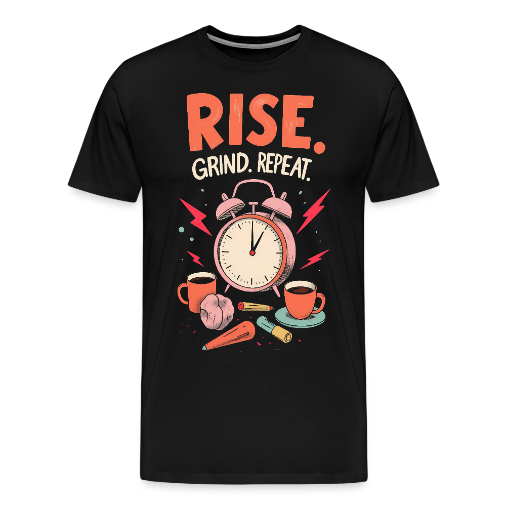 Rise. Grind. Repeat. - Men’s Premium T-Shirt - KUNST-STOFF STUDIO