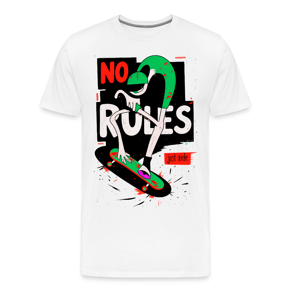 No Rules - Just Ride - Men’s Premium T-Shirt - KUNST-STOFF STUDIO