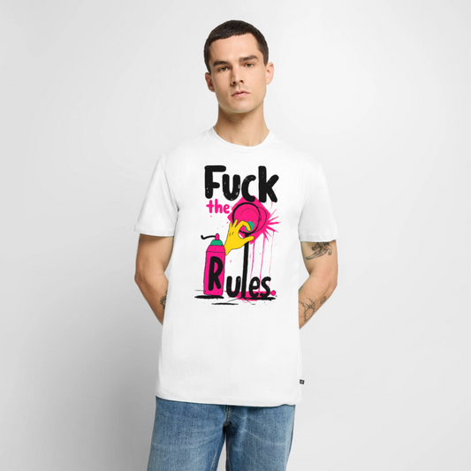 F**K the Rules - Men’s Premium T-Shirt - white