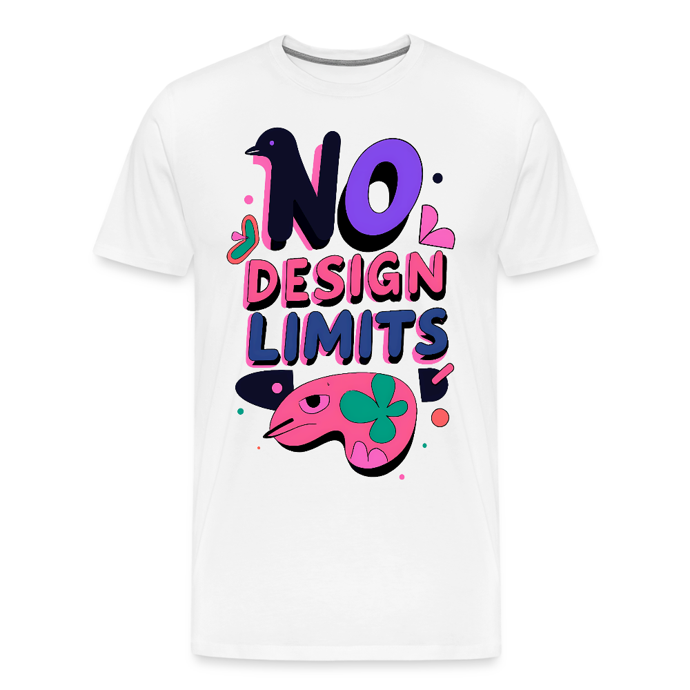 No Design Limits - Men’s Premium T-Shirt - white