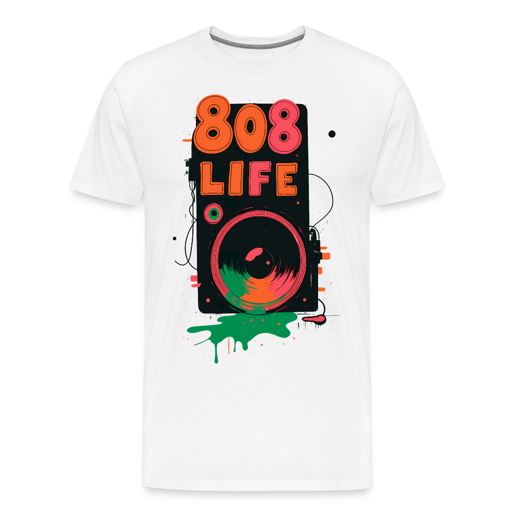 808 Life - Men’s Premium T-Shirt - white