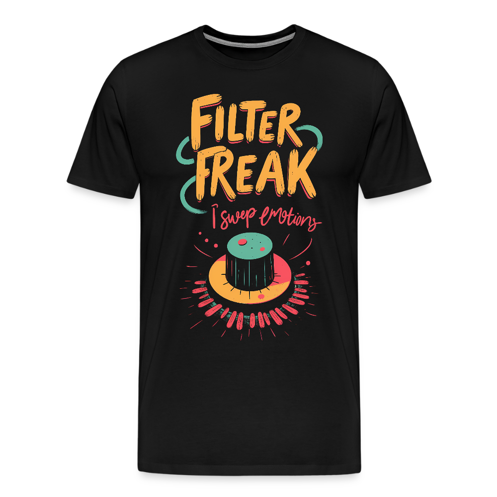 Filter Freak - I sweep emotions - Men’s Premium T-Shirt - black