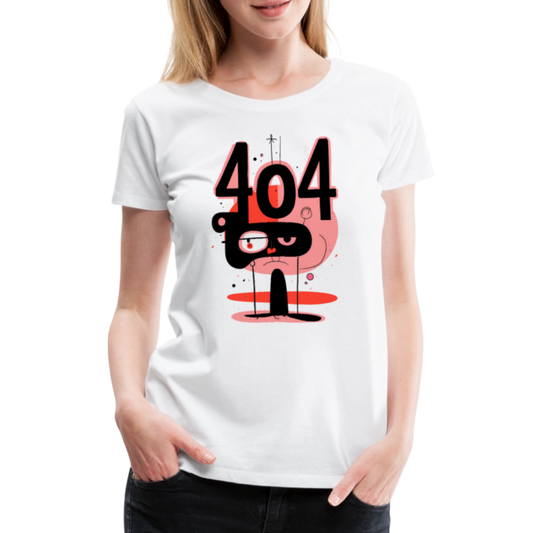 404 - Women’s Premium T-Shirt - white