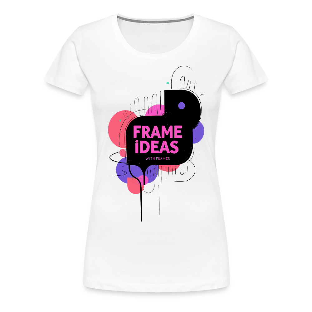 Frame ideas with Framer - Women’s Premium T-Shirt - white