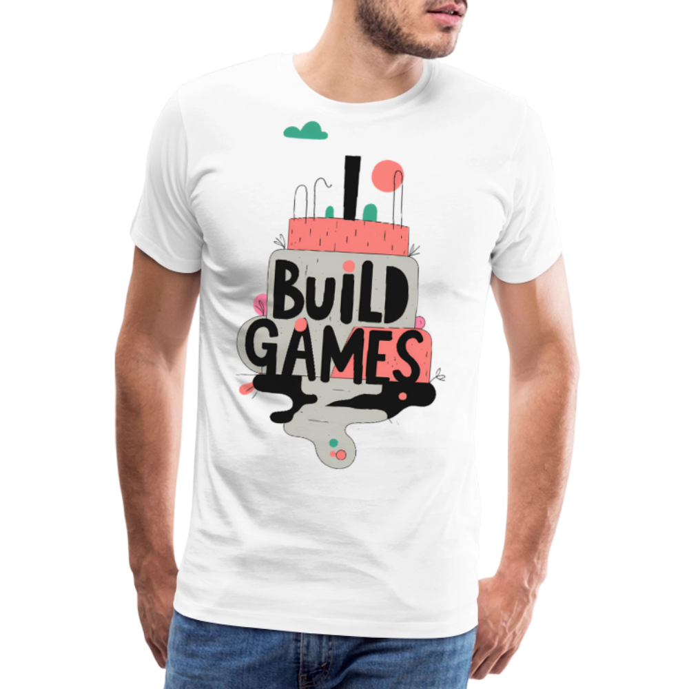 I build Games - Men’s Premium T-Shirt - white