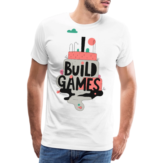 I build Games - Men’s Premium T-Shirt - white