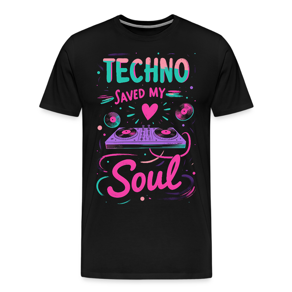 Techno saved my Soul - Men’s Premium T-Shirt - KUNST-STOFF STUDIO