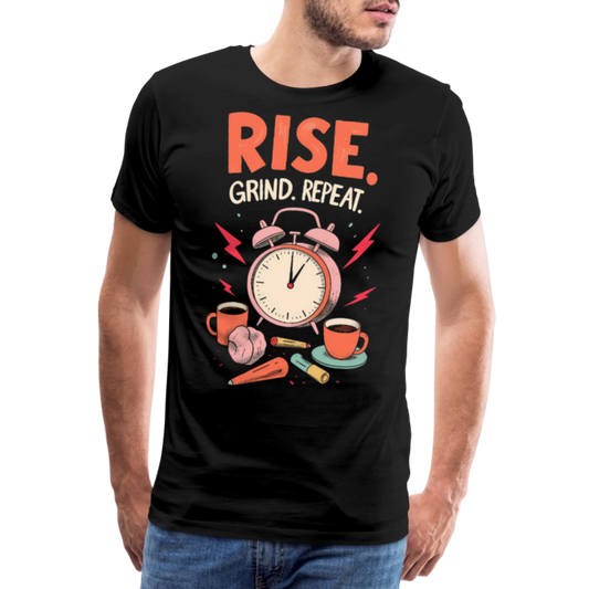 Rise. Grind. Repeat. - Men’s Premium T-Shirt - KUNST-STOFF STUDIO