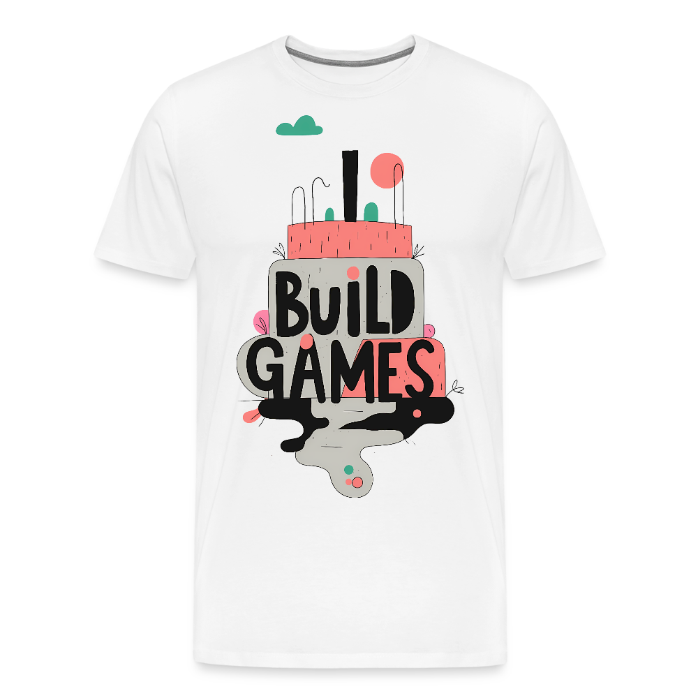 I build Games - Men’s Premium T-Shirt - white
