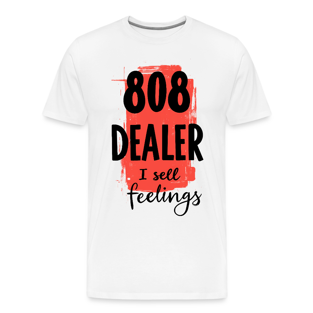 808 Dealer - I sell feelings - Men’s Premium T-Shirt - white
