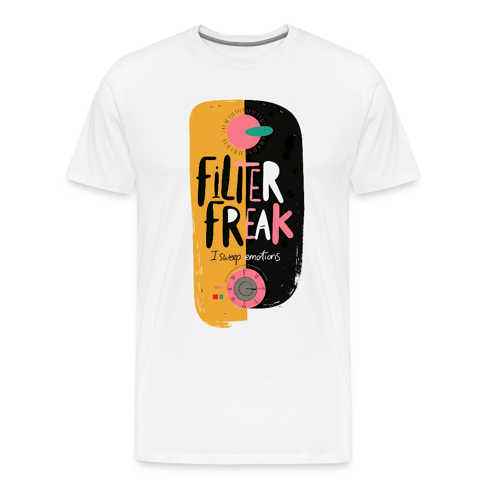 Filter freak - i sweep emotions - Men’s Premium T-Shirt - white