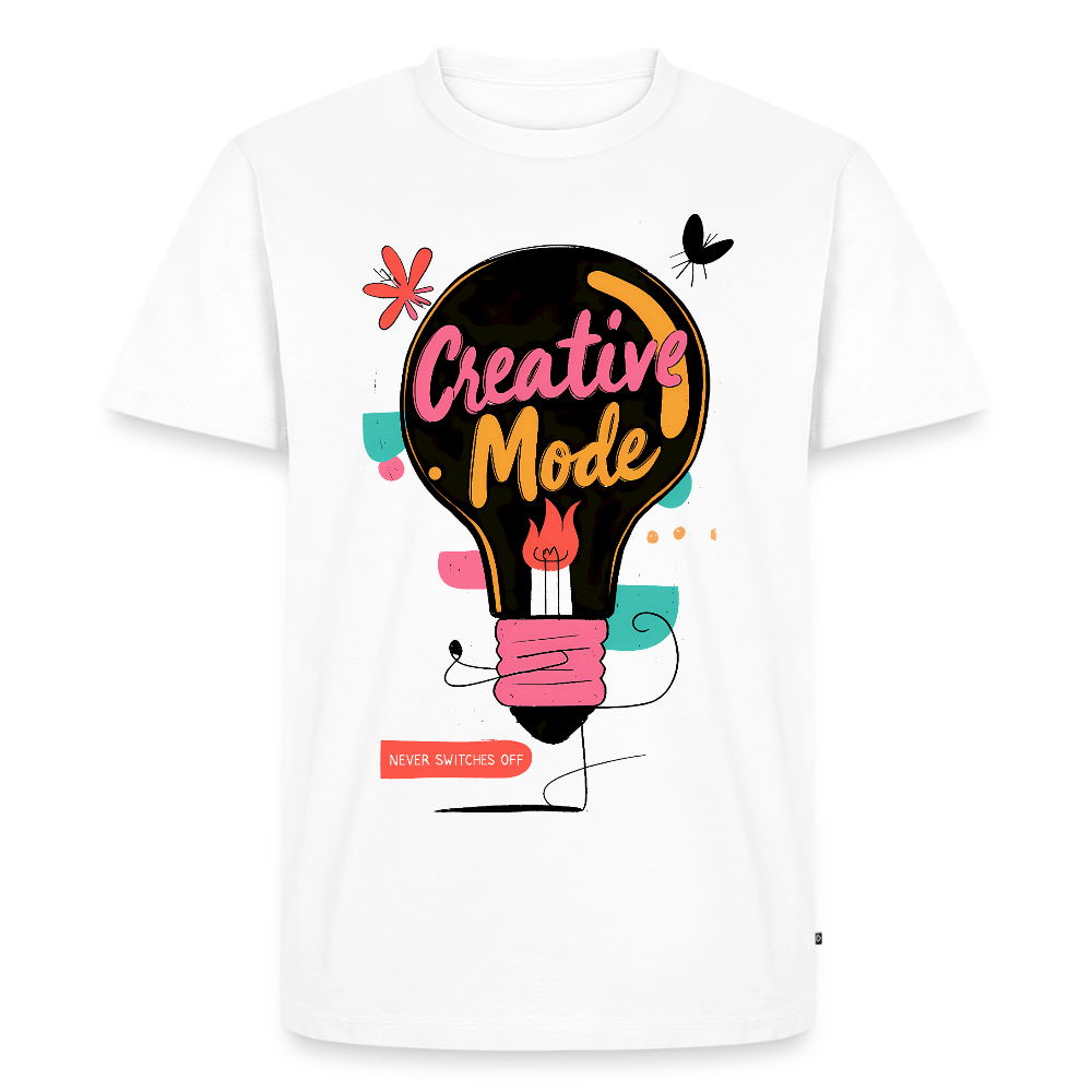 Creative Mode never switches off - Men’s Premium T-Shirt - white