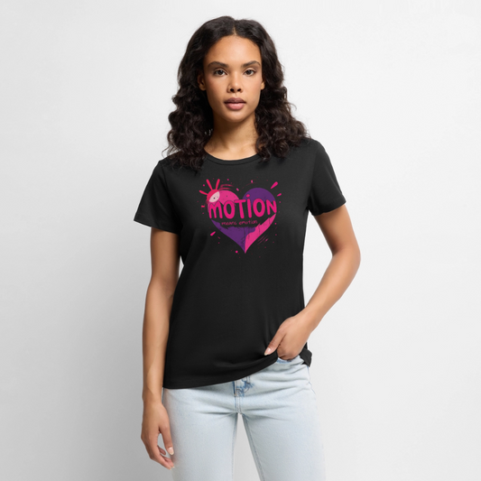 motion means emotion - Women’s Premium T-Shirt - black