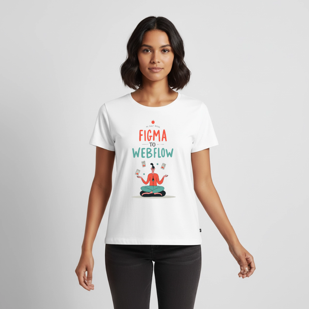 Figma to Webflow - My daily ritual - Women’s Premium T-Shirt - white
