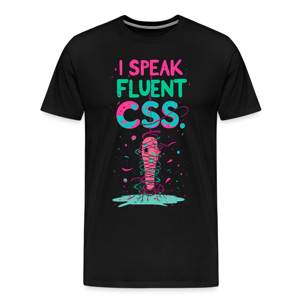 I speak fluent CSS - Men’s Premium T-Shirt - KUNST-STOFF STUDIO
