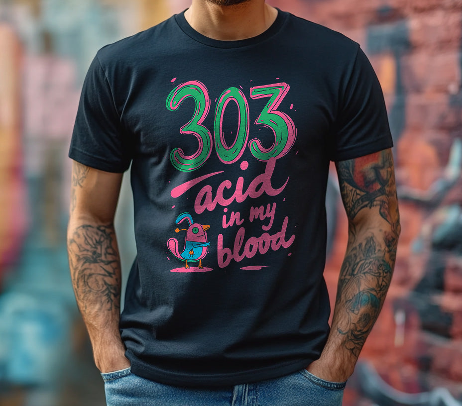 303 acid in my blood - Men’s Premium T-Shirt