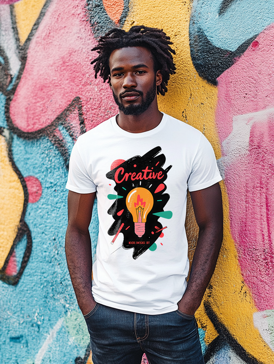 Creative - Never switches off - Men’s Premium T-Shirt