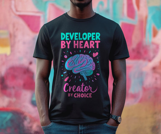 Developer by Heart - Creator by Choice - Men’s Premium T-Shirt