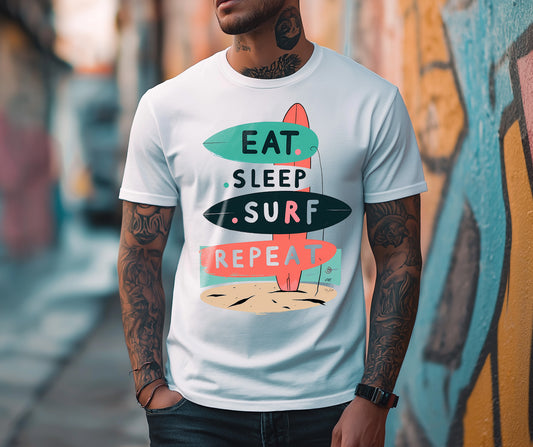 Eat Sleep Surf Repeat - Men’s Premium T-Shirt
