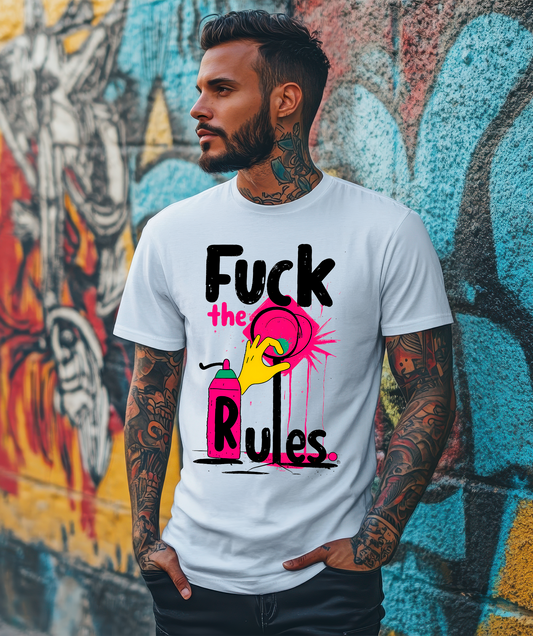 Fuck the Rules - Men’s Premium T-Shirt - KUNST-STOFF STUDIO