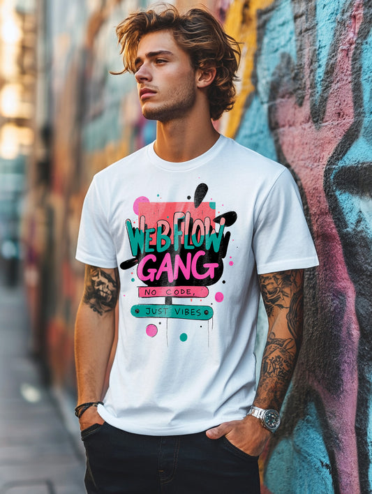 Webflow Gang. No Code. Just Vibes. - Men’s Premium T-Shirt