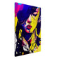 Girl with closed eyes - Urban Art on Canvas