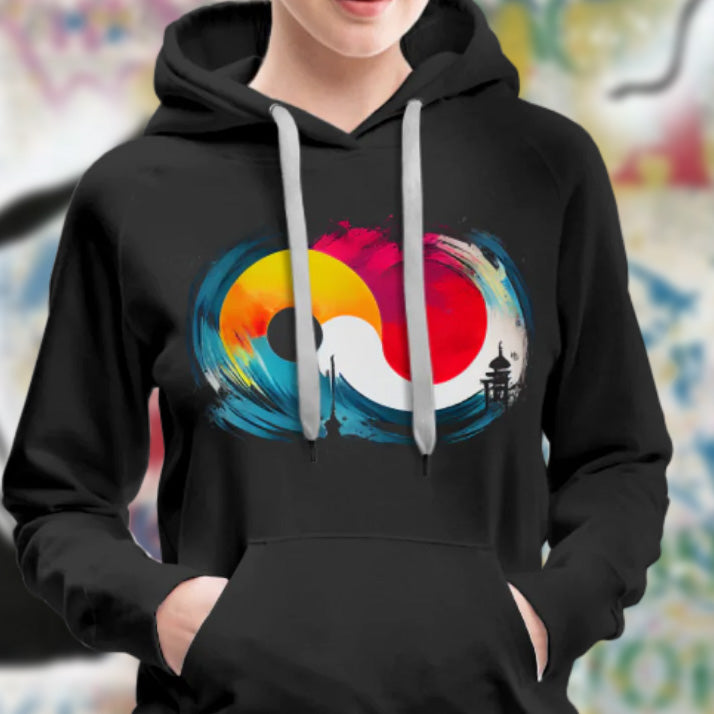 Yin und Yang - Premium Hoodie für Frauen
