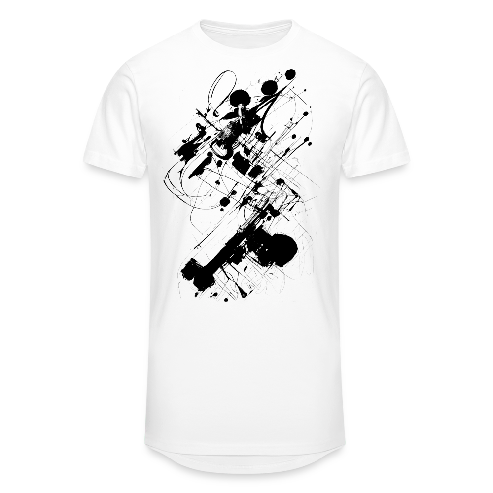 Men’s Long Body Urban Tee - white
