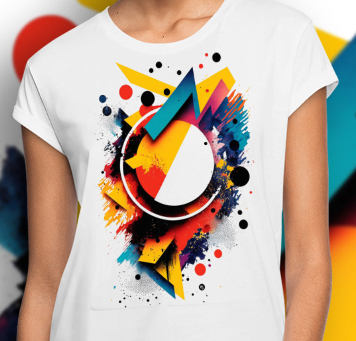 Abstract Geometry - Oversize T-Shirt for Women