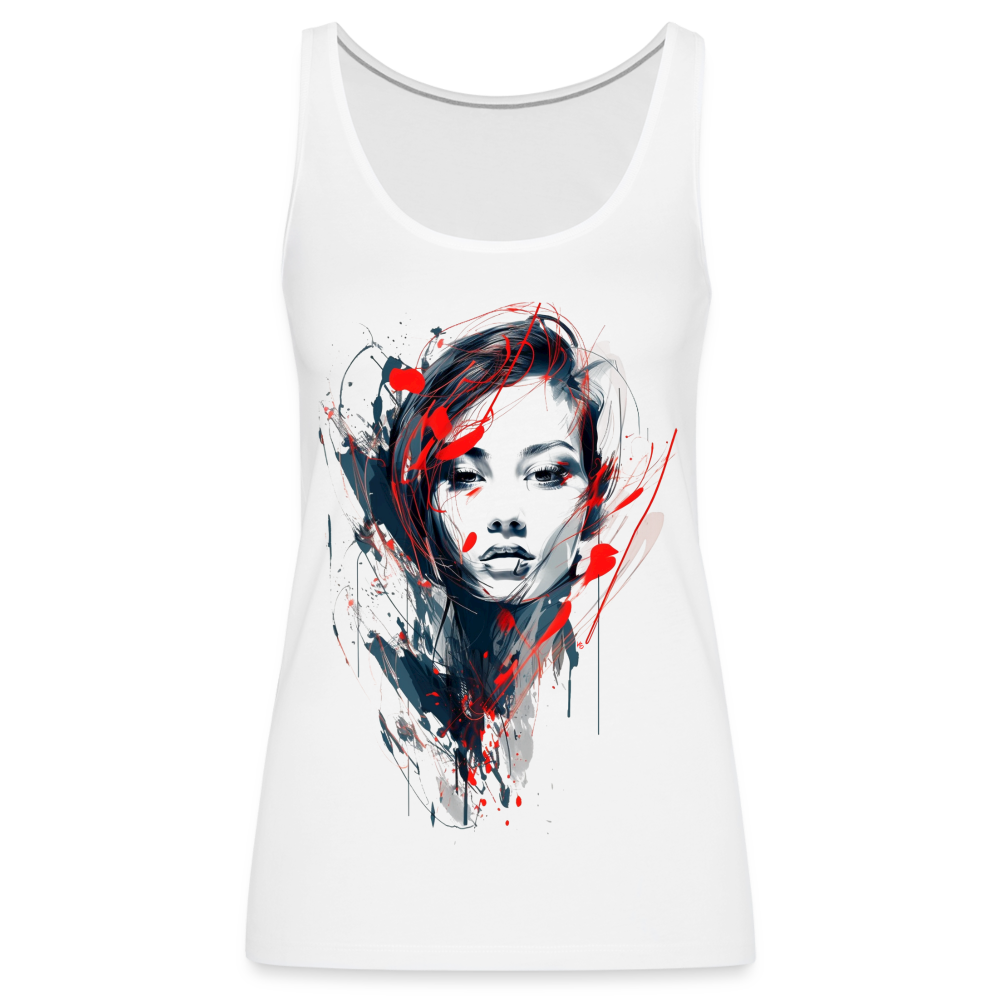 Fashion - Women’s Premium Tank Top - white