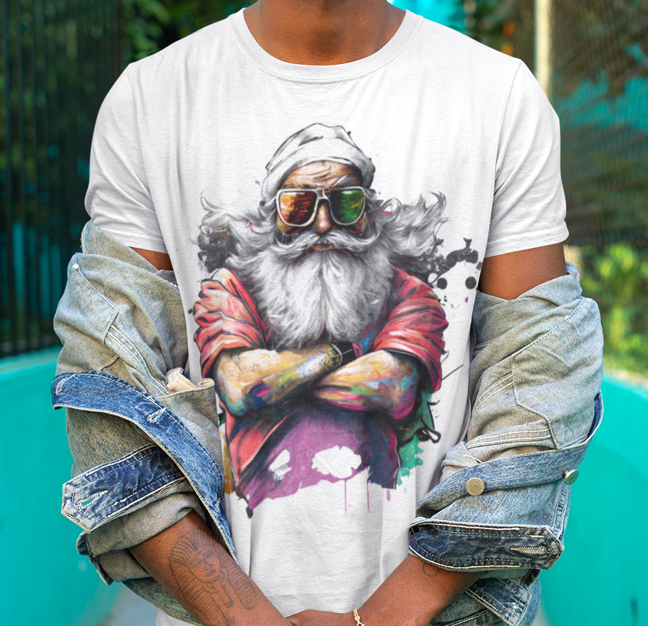 Cool Santa Claus - Urban Art - T-Shirt for Men