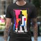 Line Art Silhouette - Urban Art - T-Shirt for Men