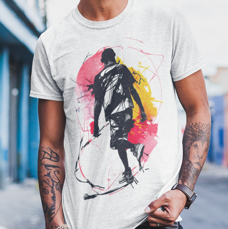 Line Drawing Urban Art - T-Shirt for Men