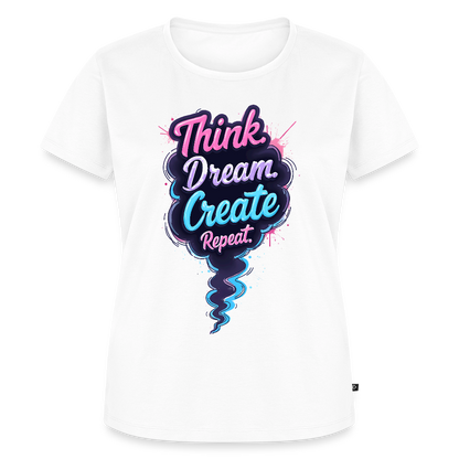 Think. Dream. Create. Repeat. - Women’s Premium T-Shirt - white