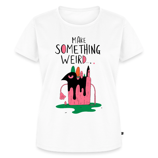 Make something weird - Women’s Premium T-Shirt - white