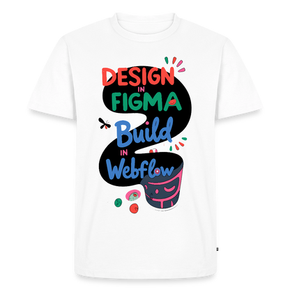 Design in Figma - Build in Webflow - Men’s Premium T-Shirt - white