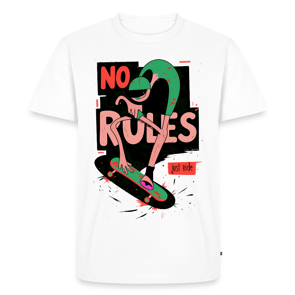 No Rules just Ride - Men’s Premium T-Shirt - white