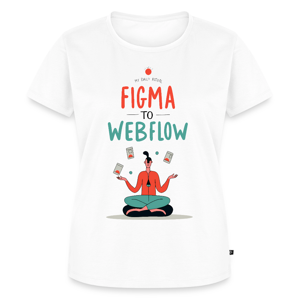 Figma to Webflow - My daily ritual - Women’s Premium T-Shirt - white