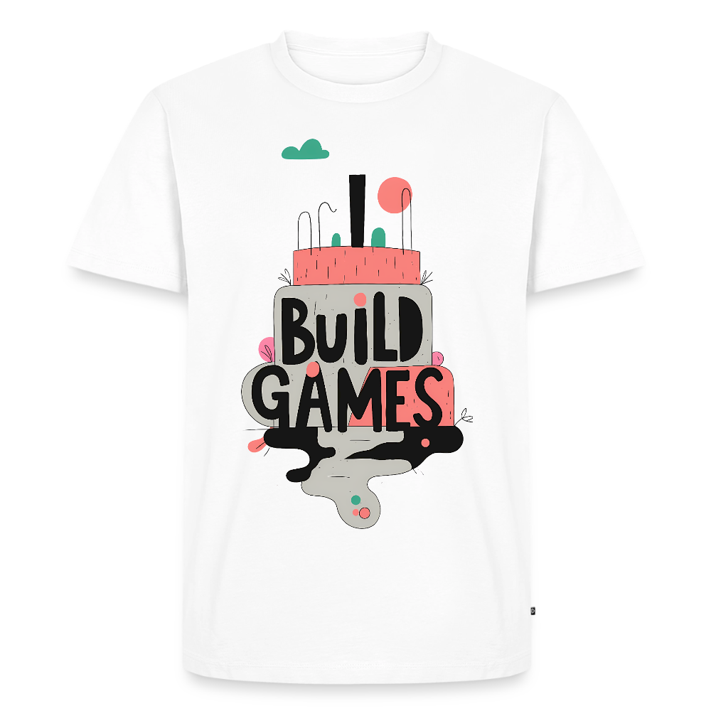 I build games - Men’s Premium T-Shirt - white