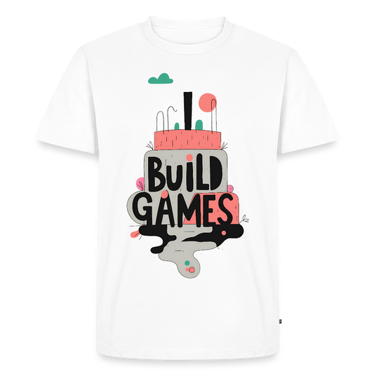 I build games - Men’s Premium T-Shirt - white