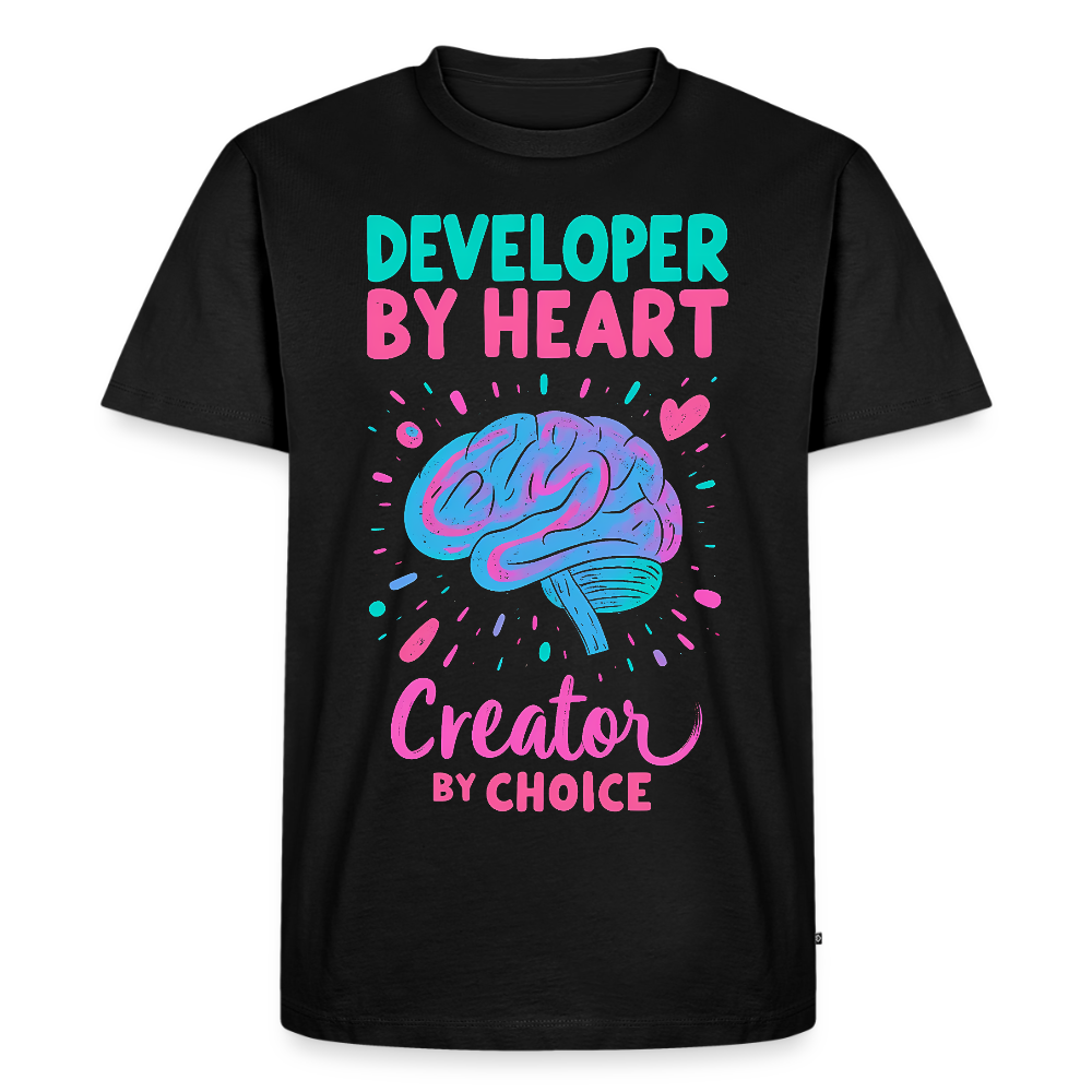 Developer by heart - Creator by Choice - Men’s Premium T-Shirt - black