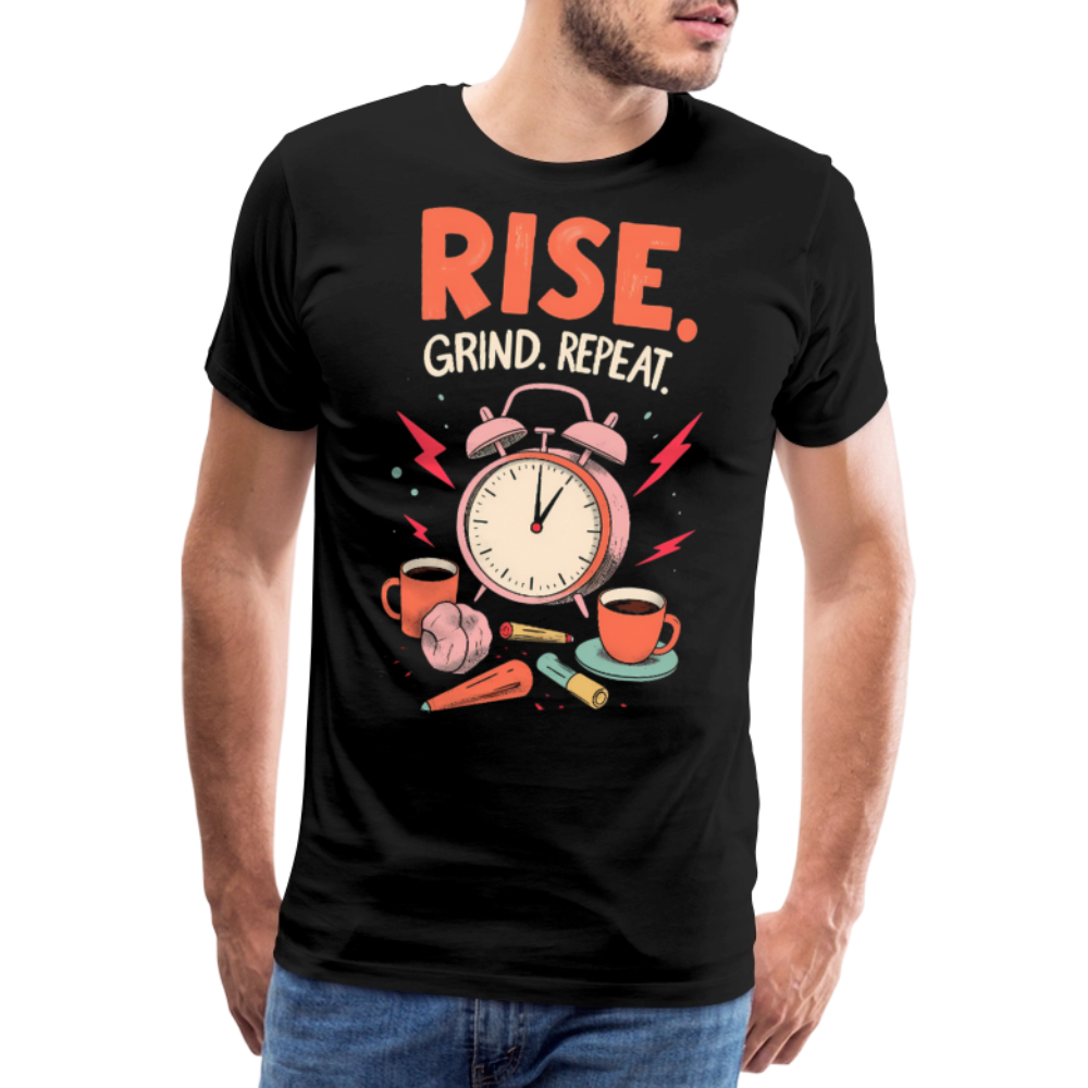 Rise. Grind. Repeat. - Men’s Premium T-Shirt - KUNST-STOFF STUDIO