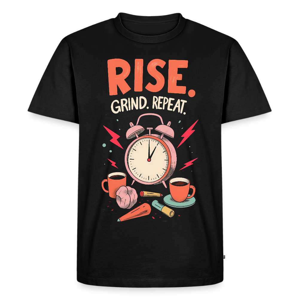 Rise. Grind. Repeat. - Men’s Premium T-Shirt - black