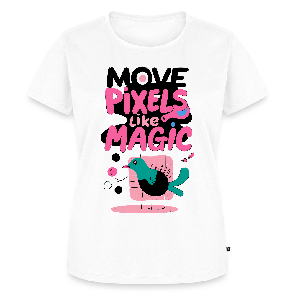 Move Pixels like Magic - Women’s Premium T-Shirt - white