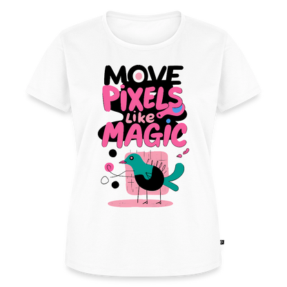Move Pixels like Magic - Women’s Premium T-Shirt - white