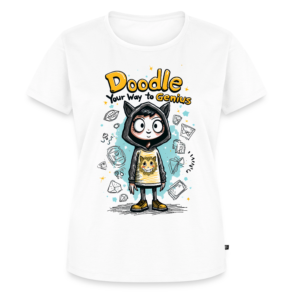 Doodle your way to genius - Women’s Premium T-Shirt - white