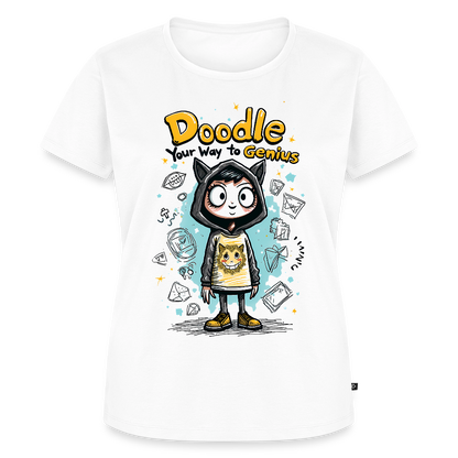 Doodle your way to genius - Women’s Premium T-Shirt - white