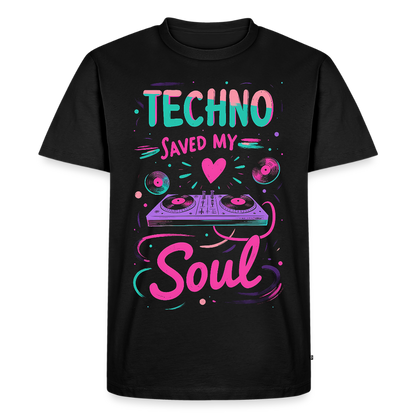 Techno saved my Soul - Men’s Premium T-Shirt - black